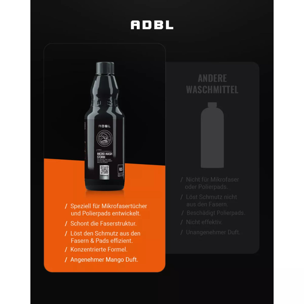 ADBL - Micro Wash Storm - Mikrofaserwaschmittel 500ml_5