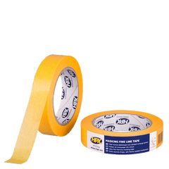 Zwei Rollen HPX Masking Fine Line Tape in der Farbe gelb