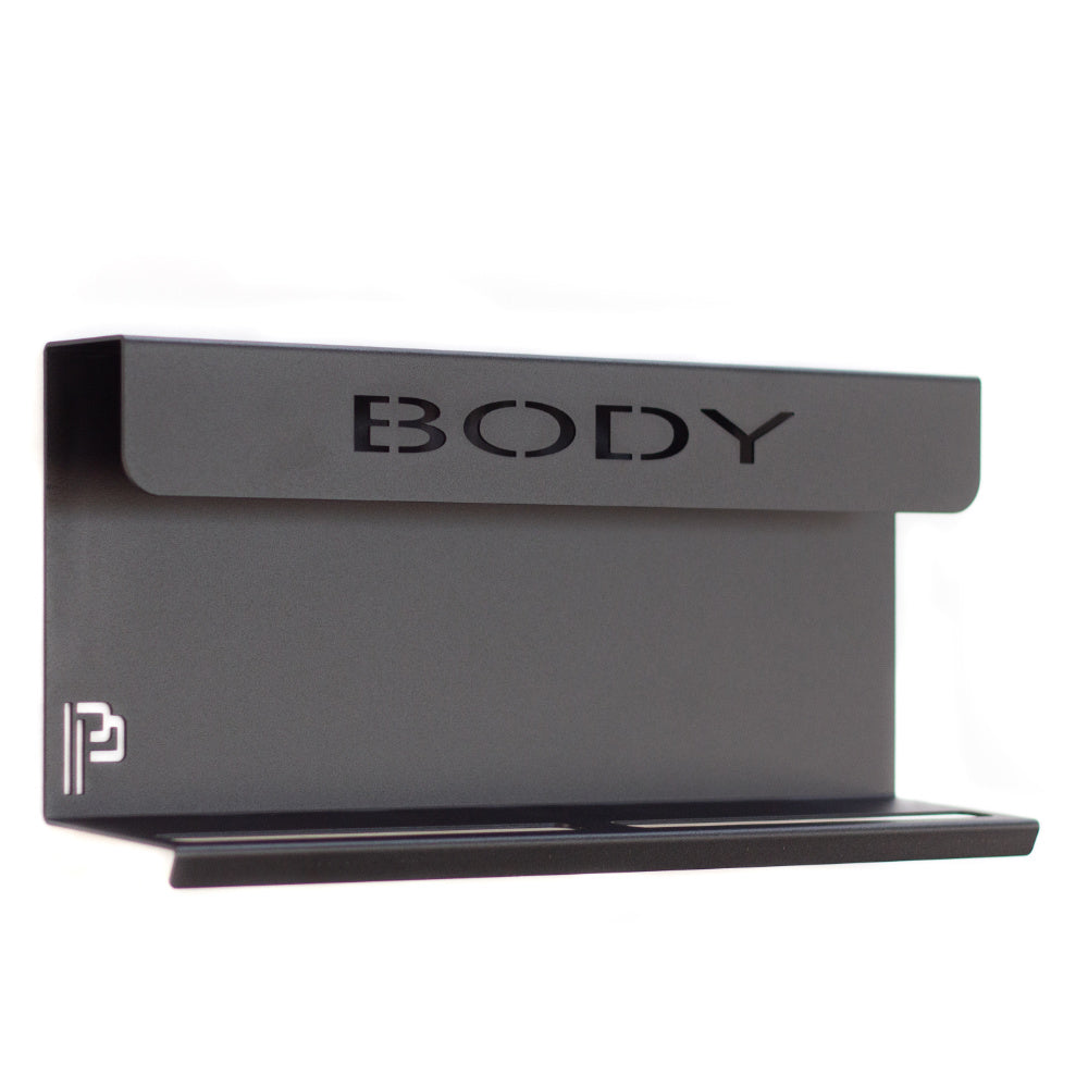 Poka Premium - Wandhalterung für Pinsel & Flaschen - 40cm - Aufschrift BODY_2