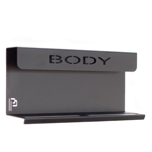 Poka Premium - Wandhalterung für Pinsel & Flaschen - 40cm - Aufschrift BODY_2