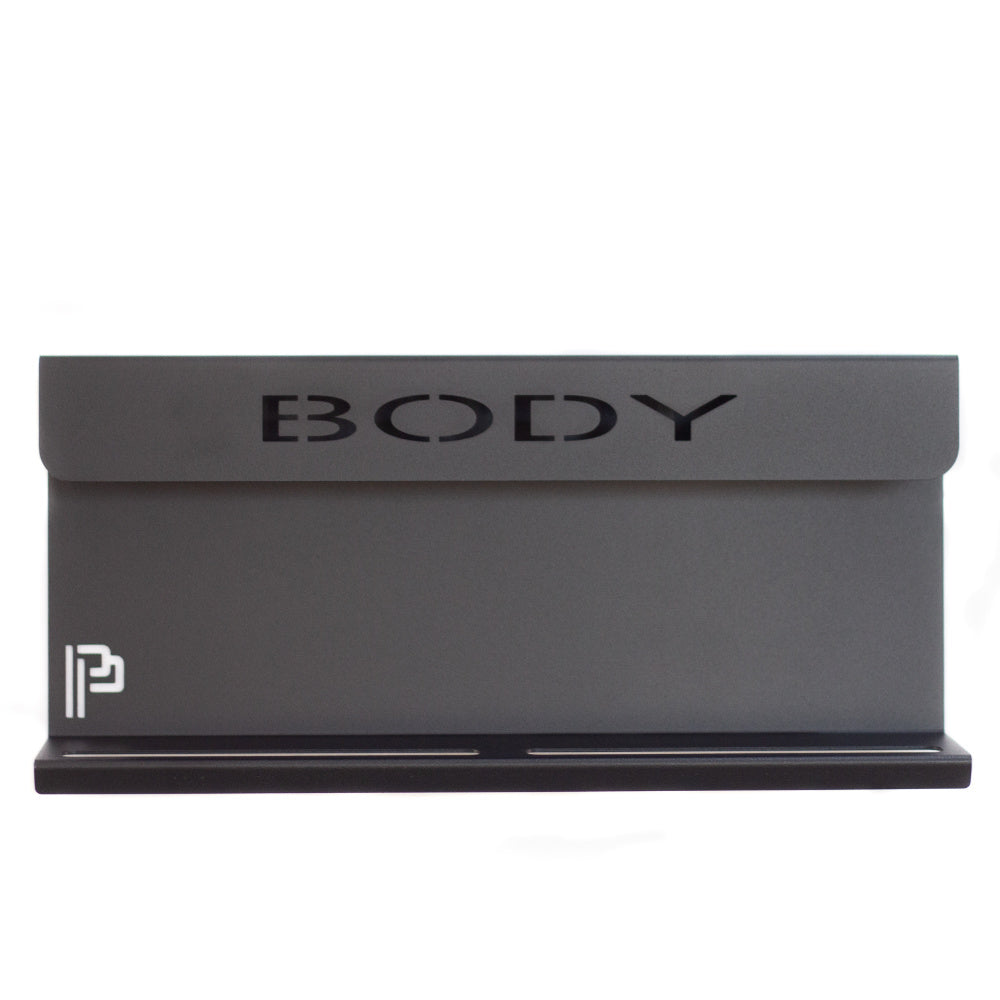 Poka Premium - Wandhalterung für Pinsel & Flaschen - 40cm - Aufschrift BODY_5