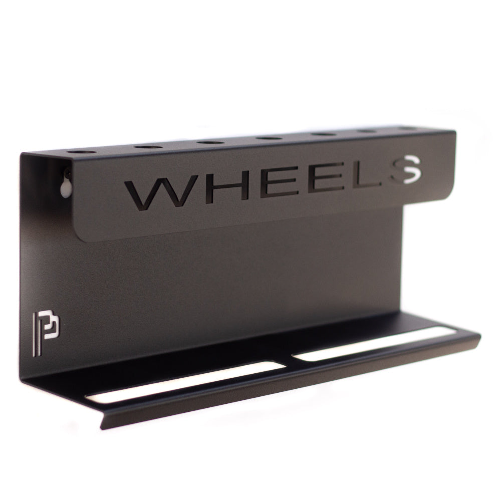 Poka Premium - Wandhalterung für Pinsel & Flaschen - 40cm - Aufschrift WHEELS_2