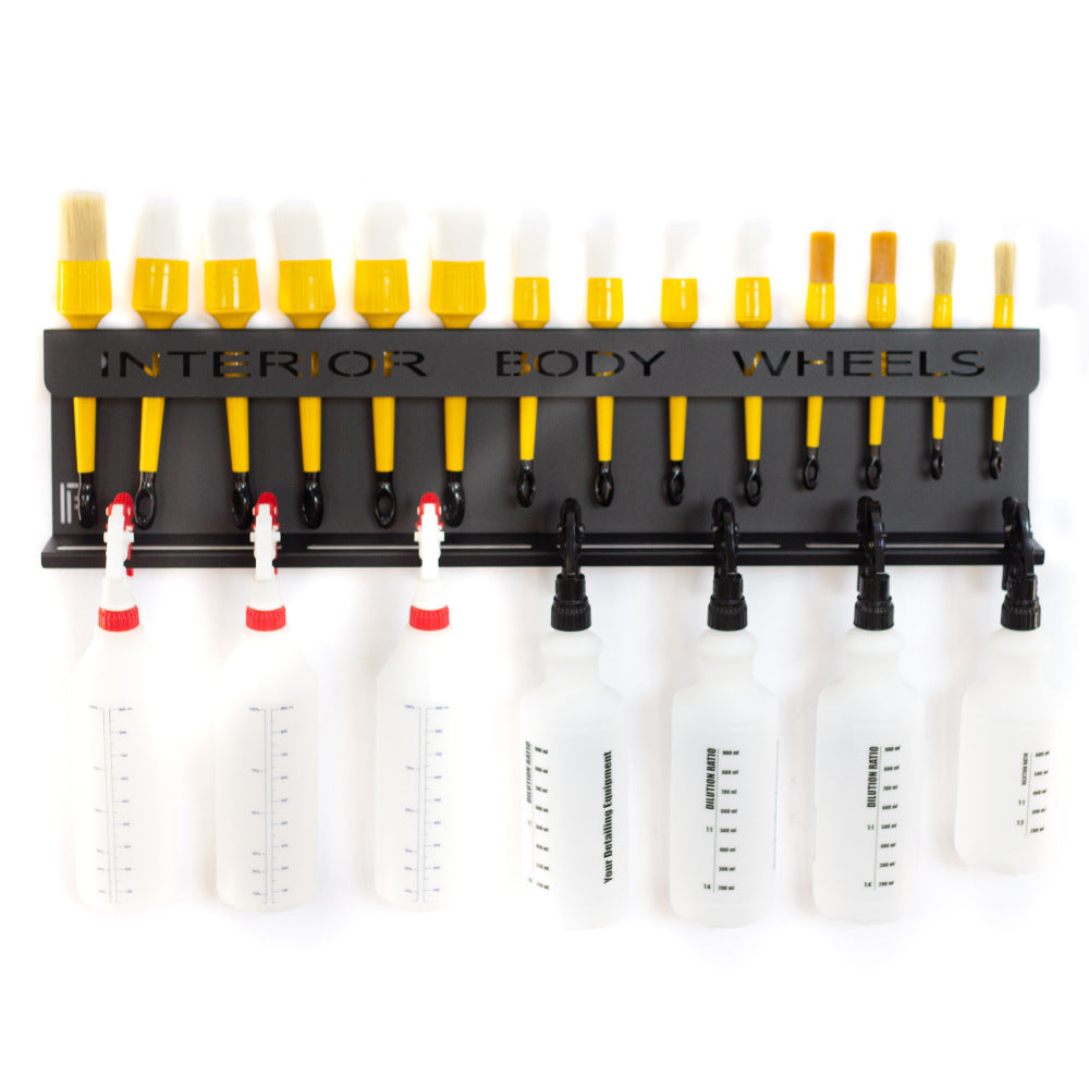 Poka Premium - Wandhalterung für Pinsel & Flaschen - 80cm - MIT Aufschrift_3