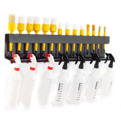 Poka Premium - Wandhalterung für Pinsel & Flaschen - 80cm - OHNE Aufschrift Poka Premium - Wandhalterung für Pinsel & Flaschen - 80cm - OHNE Aufschrift