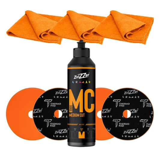 ZviZZer - 1-Stufiges Medium Cut One-Step Polier-Set