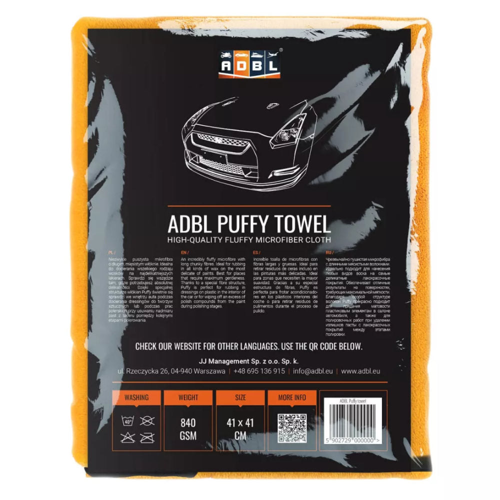 ADBL - Puffy Towel - Mikrofasertuch 41x41cm 840GSM