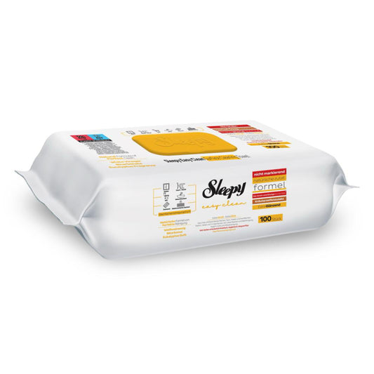 Sleepy - Easy Clean Kräuter Seife gelb - Feuchte Reinigungstücher 100 Stk