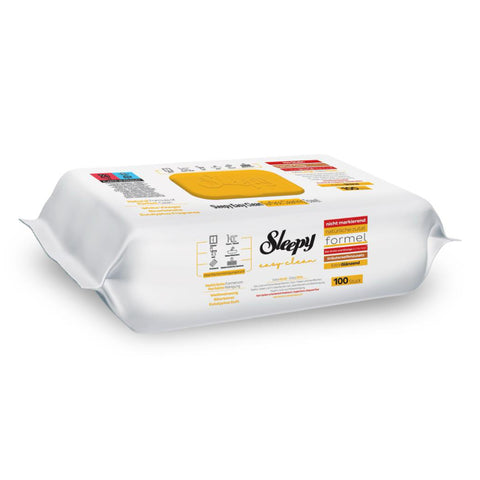 Sleepy - Easy Clean Kräuter Seife gelb - Feuchte Reinigungstücher 100 Stk