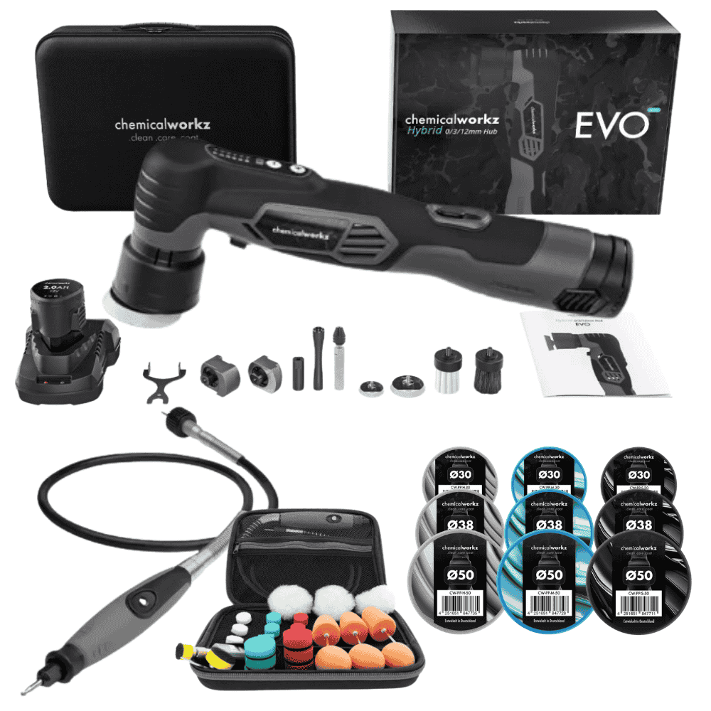 ChemicalWorkz Evo Mini Poliermaschine + Mini Polishing System - SET mit Pad