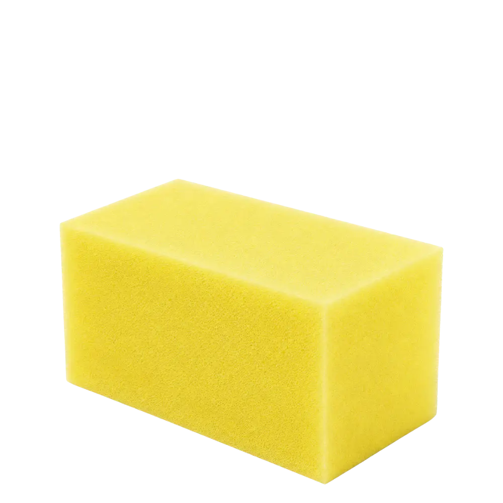 Ledermax - Leder - Reinigungsschwamm gelb klein 8x4x4cm