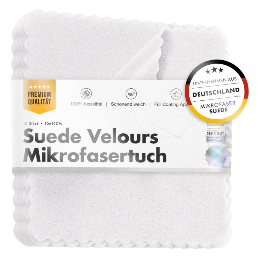 ChemicalWorkz - Suede Towel Pack - Auftragetücher Weiß 10×10cm 10Stk.