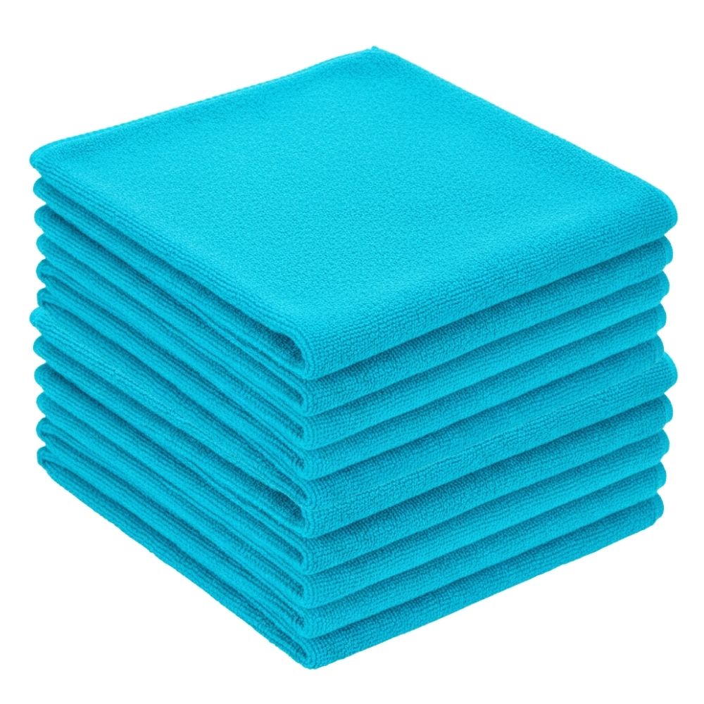 Zvizzer - Microfiber Cloth blue - Poliertuch blau 40x40cm 300GSM 10er Pack