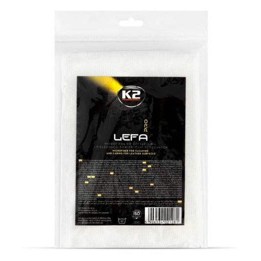 K2 PRO - Lefa Pro - Mikrofasertuch für Leder 40x40cm 370GSM