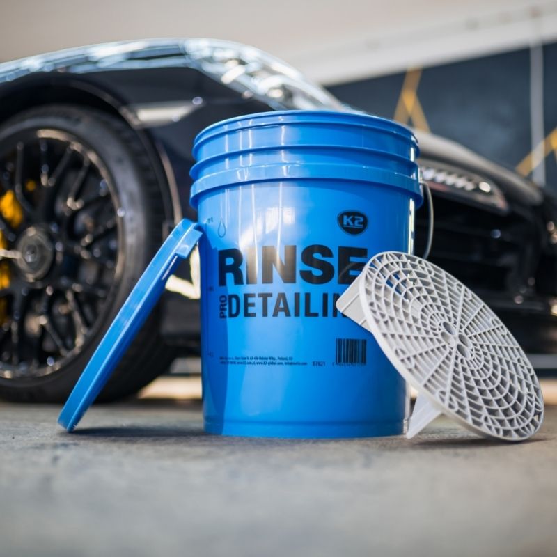 K2 - Detailing Bucket Rinse - Wascheimer mit Deckel blau 20L _4