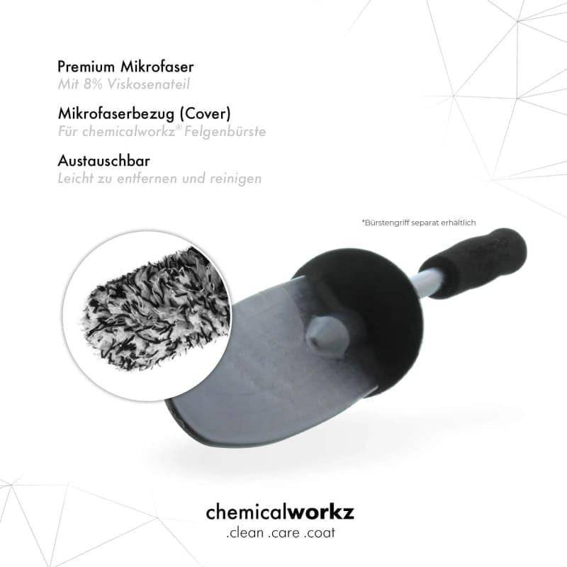 ChemicalWorkz - Wheel Brush Cover Black/White - Mikrofaser Wechselbezug_4