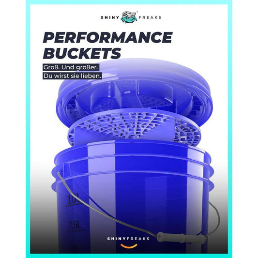 ChemicalWorkz - Performance Buckets clear blue 3,5GAL - Wascheimer blau 13L_2