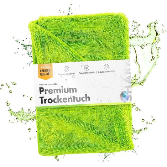 ChemicalWorkz - Green Shark Twisted Towel - Premium Trockentuch 60x40cm 1400GSM