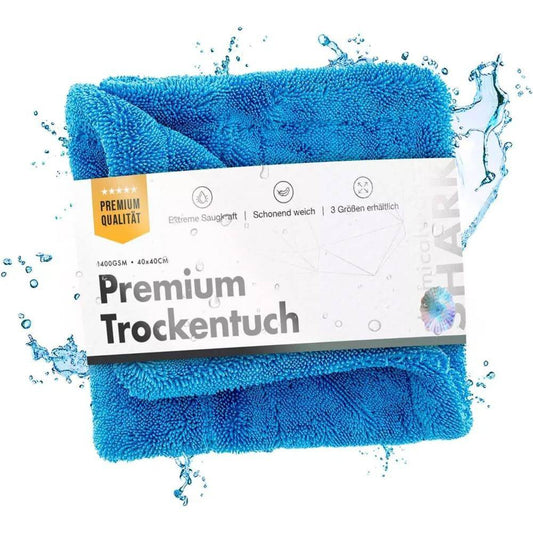 ChemicalWorkz - Blue Shark Twisted Towel - Premium Trockentuch 40x40cm 1400GSM