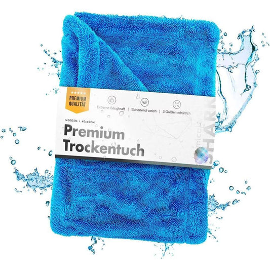 ChemicalWorkz - Blue Shark Twisted Towel - Premium Trockentuch 60x40cm 1400GSM