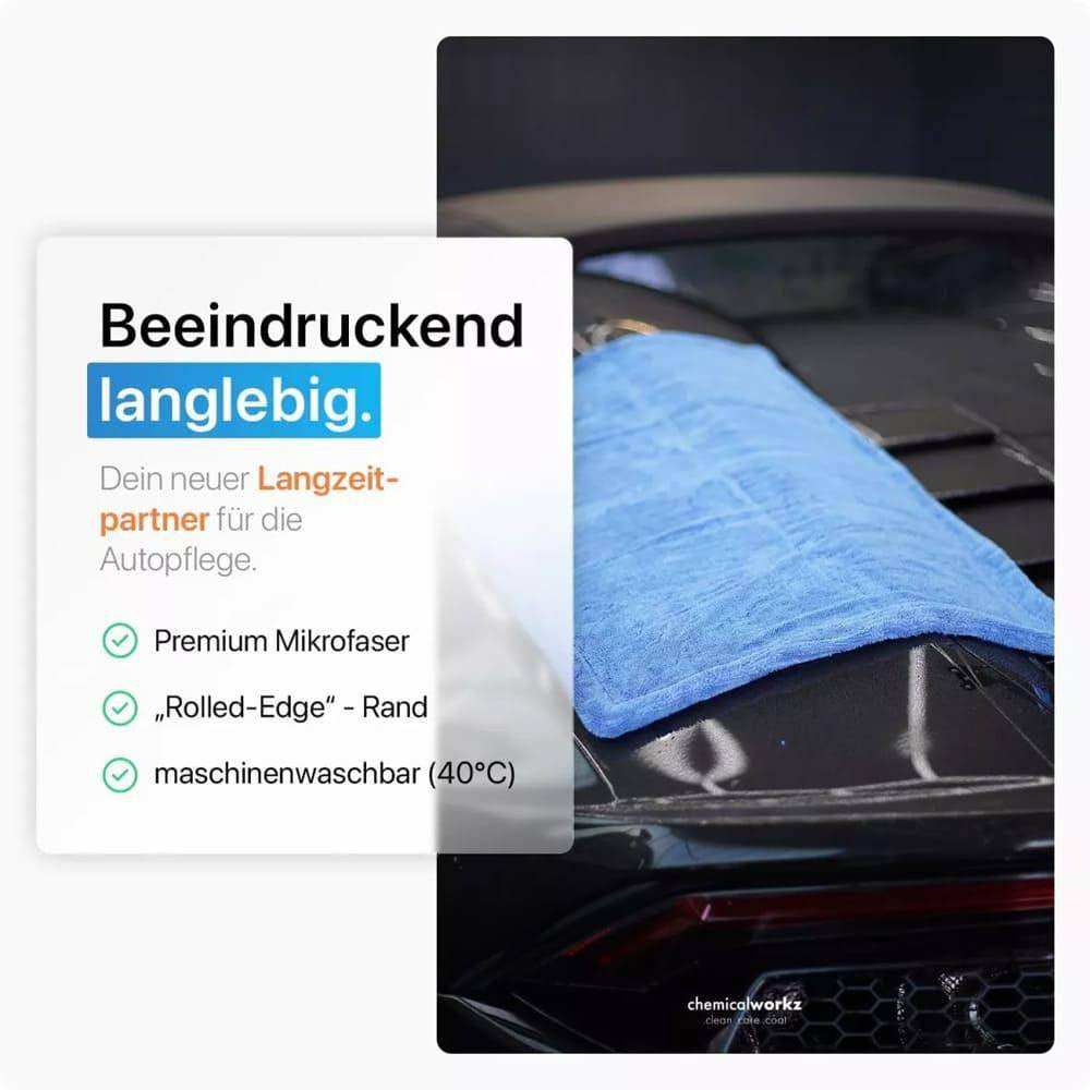 ChemicalWorkz - Blue Shark Twisted Towel - Premium Trockentuch 60x40cm 1400GSM_4