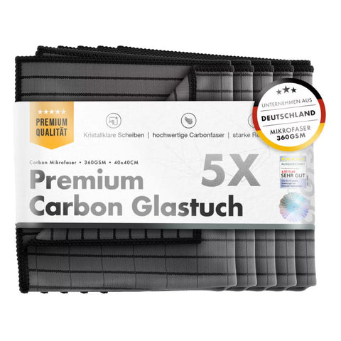 ChemicalWorkz - Carbon Fiber Glass - Scheibenreinigungs-Tuch 40x40cm 360GSM 5Stk.