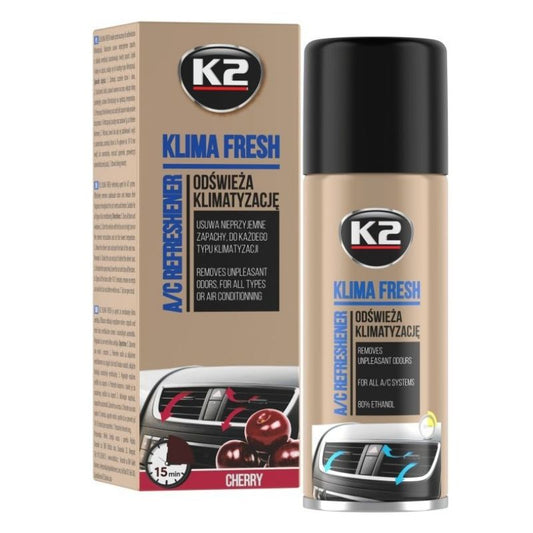 K2 - Klima Fresh Cherry - Klimareiniger und Desinfektion Kirschduft 150ml