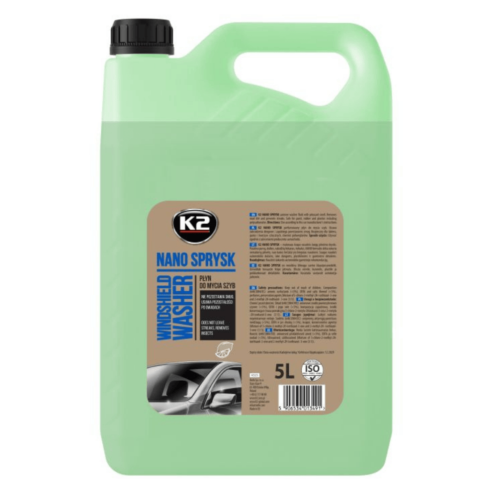 K2 - NANO SPRYSK - Scheibenwischwasser streifenfrei 5L