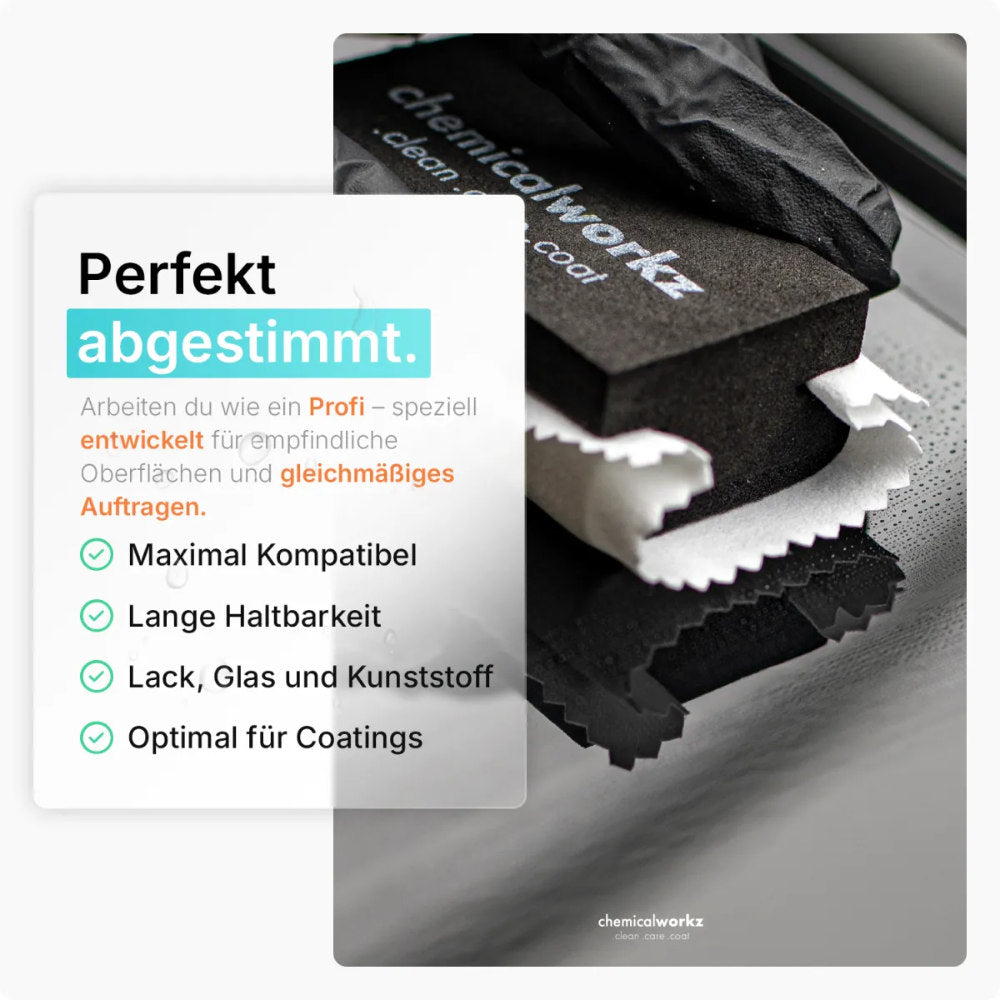 ChemicalWorkz - Suede Towel Pack - Auftragetücher Weiß 10×10cm 10Stk._4