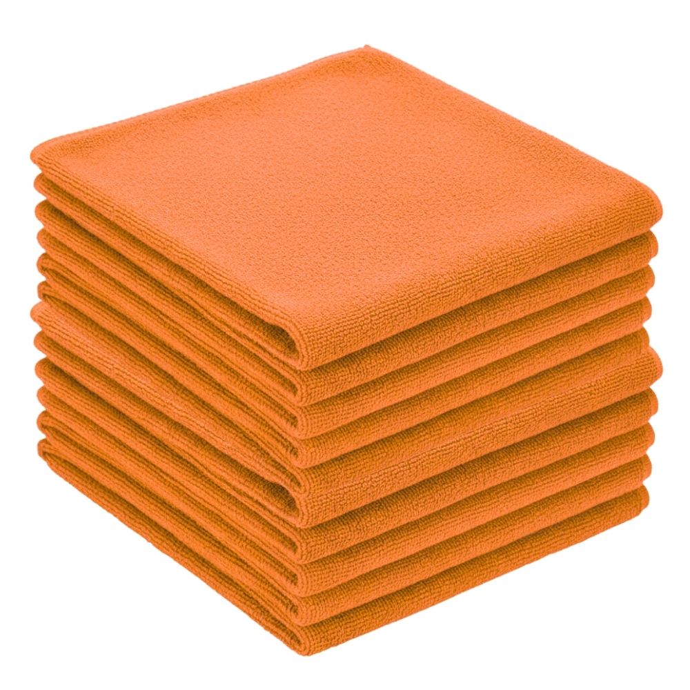 Zvizzer - Microfiber Cloth orange - Poliertuch orange 40x40cm 300GSM 10er Pack